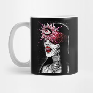 occult horror girl Mug